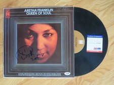 ARETHA FRANKLIN signed 1968 QUEEN OF SOUL Record PSA / DNA AE56985