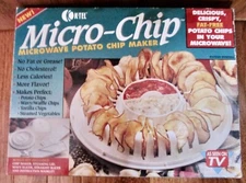 MICRO CHIP K-TEL MICROWAVE POTATO CHIP MAKER AS SEEN ON TV  (U1-10)