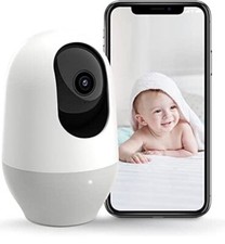 Nooie Baby Monitor, WiFi Pet Camera Indoor, 360-degree Wireless IP Camera, 1080P