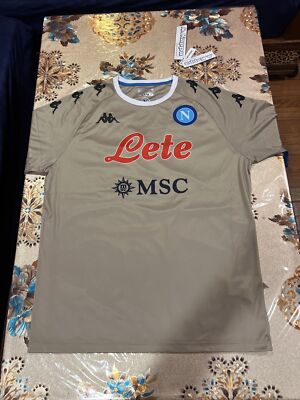 Kappa Kombat Extra Napoli 2021/22 Goalkeeper Jersey 31129NW-A05 Men s Size (XXL)