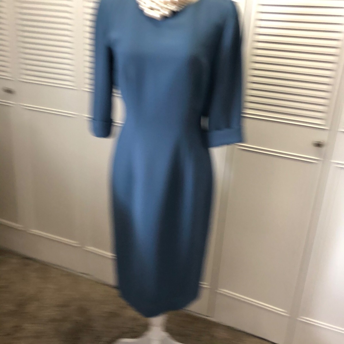 Blue Sheath Dress Jackie O style
