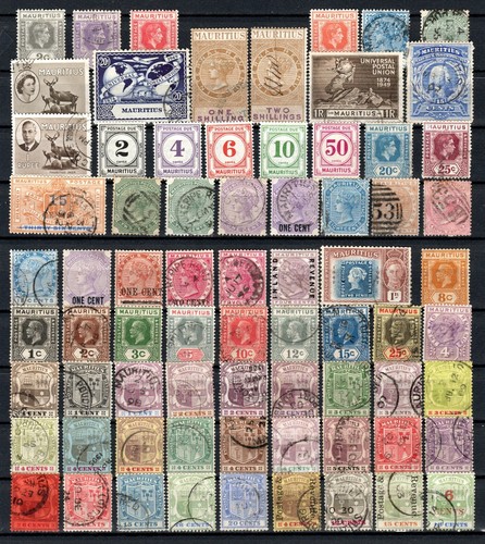 Alte Klassik Briefmarken Sammlung Mauritius ab 1860.