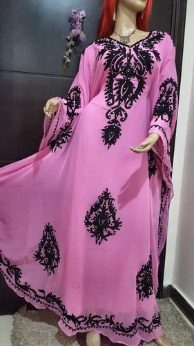SALE New Moroccan Dubai Kaftans Farasha Abaya Dress Very Fancy Long Gown MS 287 - Picture 2 of 9