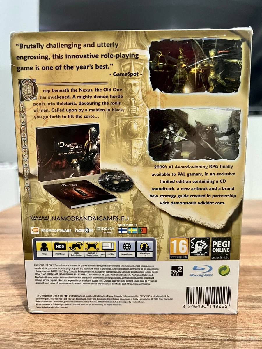 ps3 DEMONS SOULS Black Phantom Edition REGION FREE (Works On NTSC) PAL Demon's