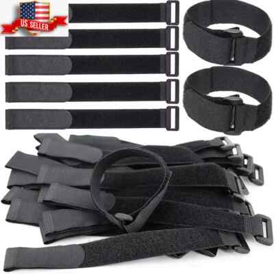 Cable Hook Loop Reusable Ties Straps and Cord Fastening Wire Pack Organizer
