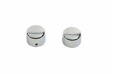 V-Twin Chrome Front Axle Cap Cover Set Cap Style for Harley 72-1984 FL