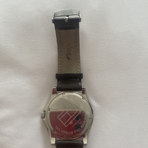 Tommy Hilfiger Watch Men’s Stainless White Dial leather Band works new battery - Picture 5 of 10