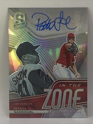 2021 Panini Spectra Patrick Sandoval In the Zone Hyper Autograph Auto Angels SP