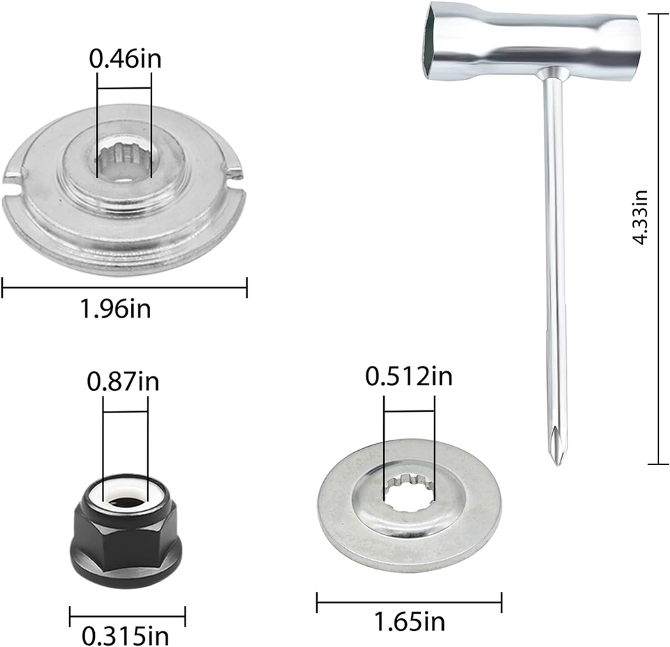Tivddikun 6 Inch Wired Trimmer Blade, Steel Wire Cutter Trimmer Head