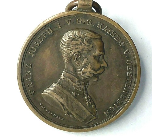 WW1 Austria Hungary Bravery Medal 4th Class Bronze Original 1914-17