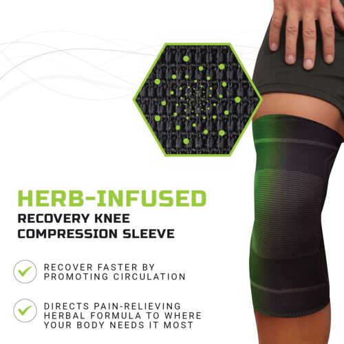 Green Drop Professional Knee Brace - Compression Sleeve Support for Men & Women - Picture 3 of 7