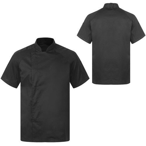 Mens Short Sleeve Chef Coats Jacket Kitchen Restaurant Hotel Cooking Work Shirts - Picture 58 of 81