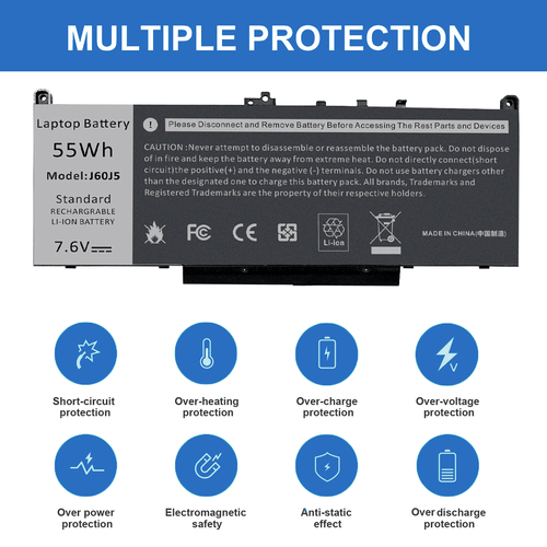 Replacement J60J5 Battery For Dell Latitude E7270 E7470 Series MC34Y 242WD 55Wh - Picture 5 of 12