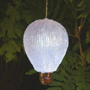 Weiße Ballon Solar Hängende Garten Laterne Terrasse Dekoration Indoor