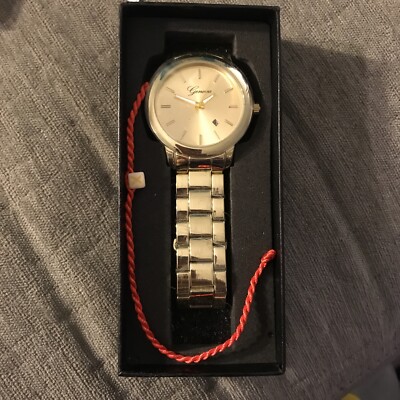 MENS WATCH BY ALPS GENEVA STAINLESS STEEL ELEGANT CLASSY