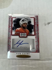 Sam Cosmi 2021 SAGE Premier Draft Rookie Auto Red #A176 NrMt