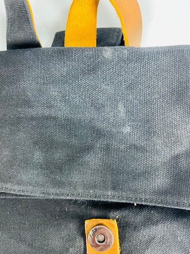 Mochila de cuero con tapa enrollable Kovered KVD Witham negra/bronceada - Imagen 10 de 22
