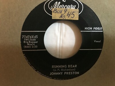 JOHNNY PRESTON 45 SINGLE, RUNNING BEAR / MY HEART KNOWS | eBay