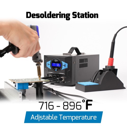 290W Desoldering Station 110WVacuum Desolder Gun Fast Solder Iron Kit 2-in-1 - Picture 3 of 10
