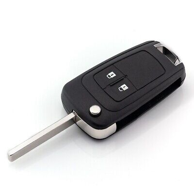 2 Stück 2 Tasten Schlüssel Klappschlüssel mit Rohling für Opel Astra Insignia