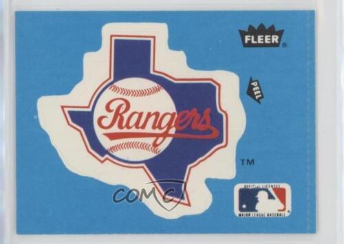 Pegatinas del equipo Fleer 1985 inserciones Texas Rangers (logotipo; la cáscara se enfrenta correctamente) - Imagen 1 de 4