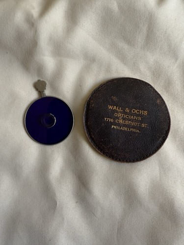 Antique Wall & OCHS Optician Blue Lens 1716 Chestnut St. Philadelphia Rare 1914 - Picture 8 of 11