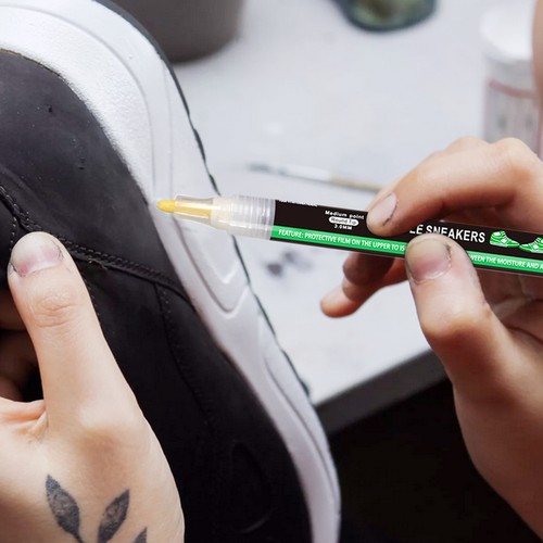 White Trainer Pen Midsole Restore Sneaker Marker Waterproof Shoe Whitener - Imagen 10 de 10