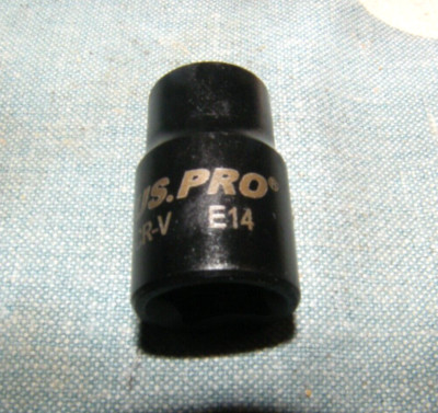 US PRO CR-V E14 3/8'' Antrieb Schlagschrauber Steckschlüssel Innenbuchse E-TORX Bit NEU unbenutzt