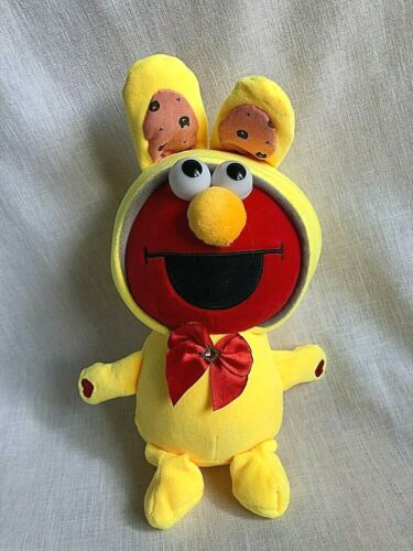 Peluche pupazzo rosso felice in un coniglietto giallo felpa con cappuccio Giappone peluche giocattolo - Foto 3 di 6