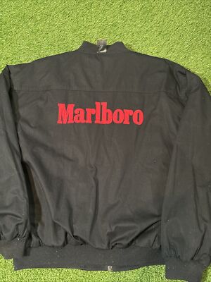 Marlboro ボンバージャケット XLサイズ ブラック レッド 90s古着 s-l400.jpg
