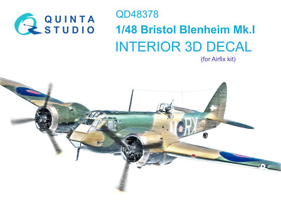 Quinta Studio 1/48 Bristol Blenheim Mk.I 3D-gedrucktes & farbiges...