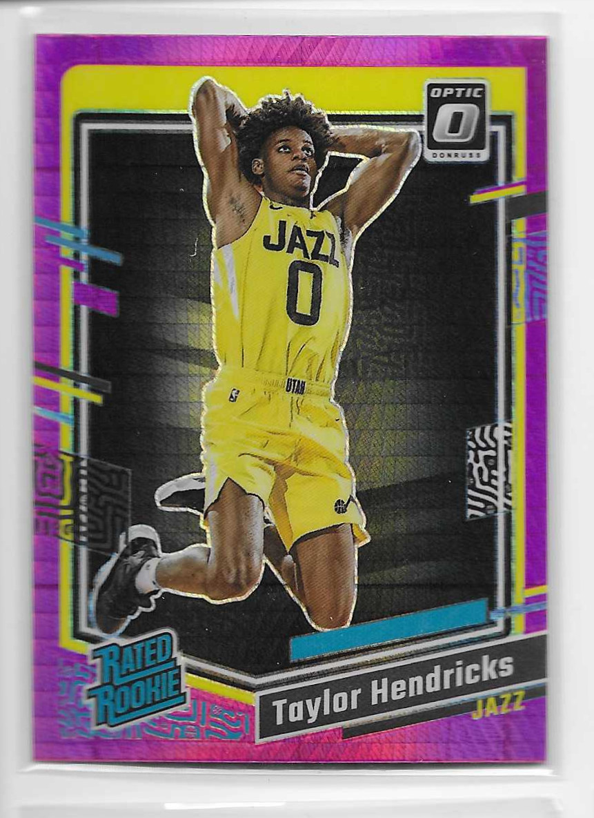 2023-24 Donruss Optic Rated Rookie Taylor Hendricks #233 Pink Hyper Prizm