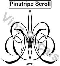 High-Quality Vinyl Pinstripe / Scroll Decal -Many Colors & Sizes- Free Shipping!