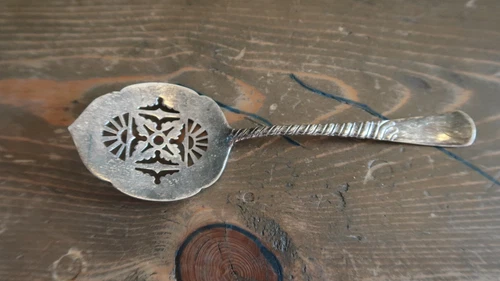 RARE Antique 1885 Gorham Sterling COLONIAL Cucumber Server 5 1/8"