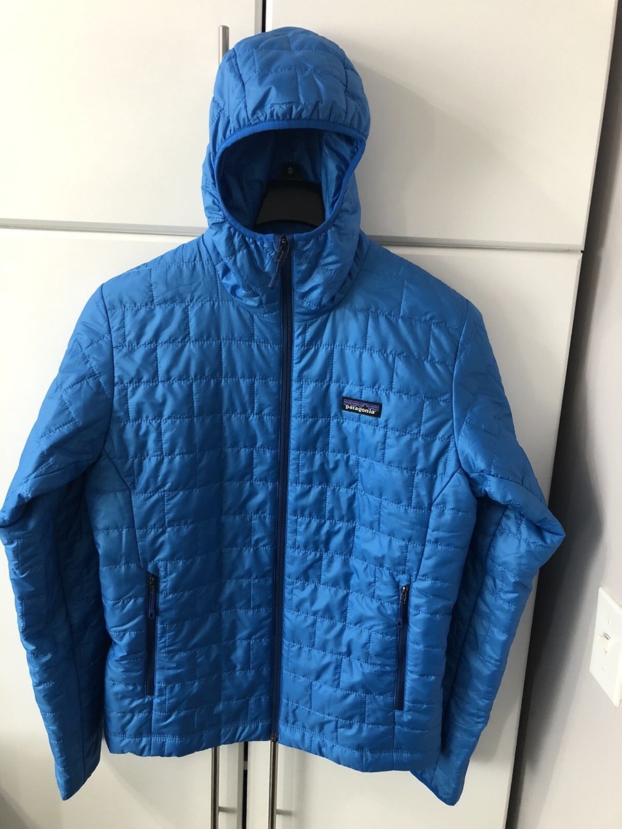 NWT Patagonia Men's Nano Puff® Hoodie Jacket Andes Blue Size NWT Patagonia Men's Nano Puff® Hoodie Jacket Andes Blue Size