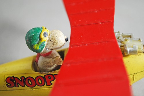 Vintage Original Peanuts Woodstock 1965 Aviva Diecast Snoopy Flugzeug - Bild 9 von 9