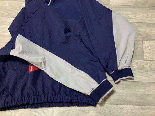 Nike Pullover Youth Size 14/16 Large Windbreaker Center Swoosh Blue Navy Vtg - Picture 11 of 12