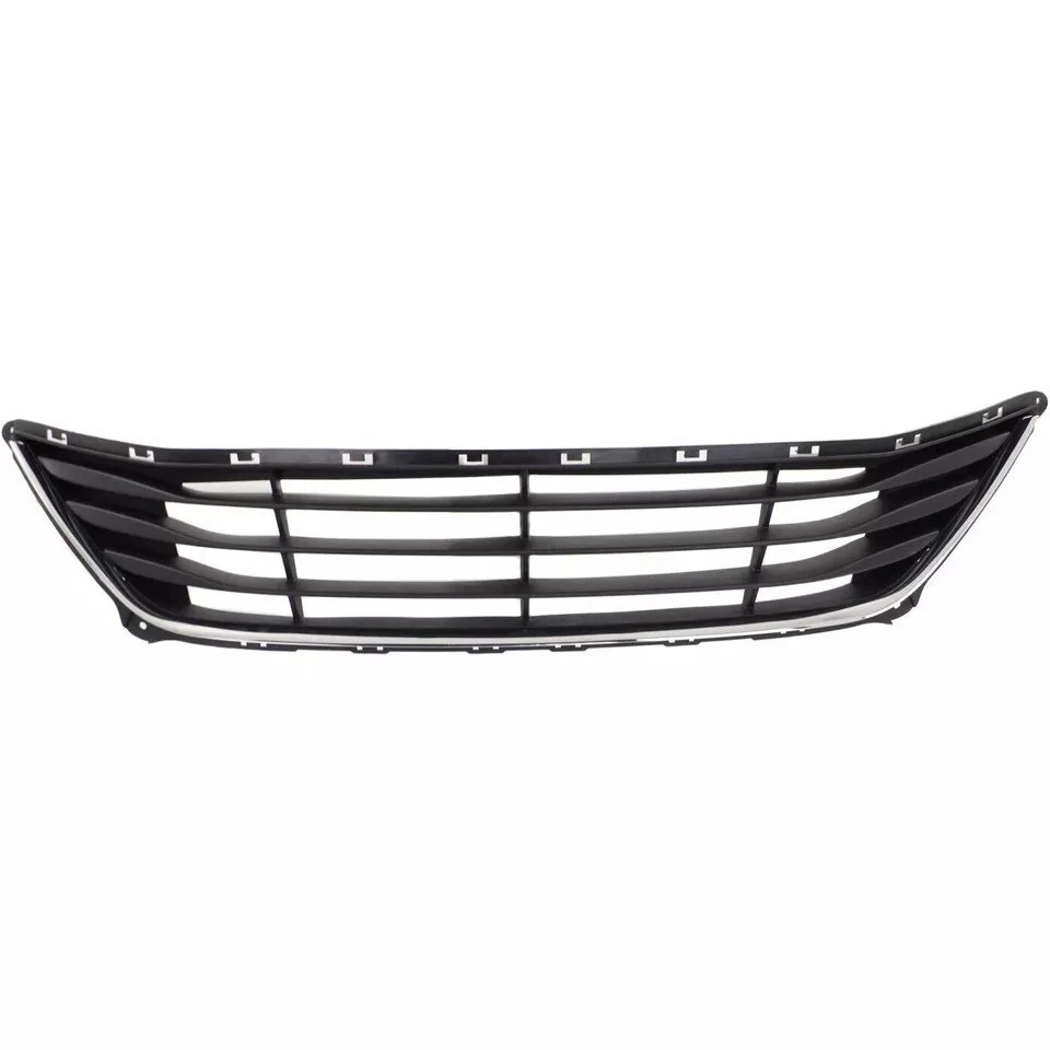 New Front Bumper Grille + Fog Light Cover Trims Fits 2014-2016 Hyundai Elantra - Image 2 of 4