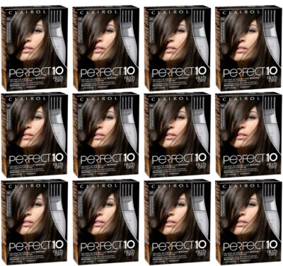 12-New Clairol Nice'n Easy Perfect 10 Permanent Hair Dye, 5A Medium Ash Brown Ha