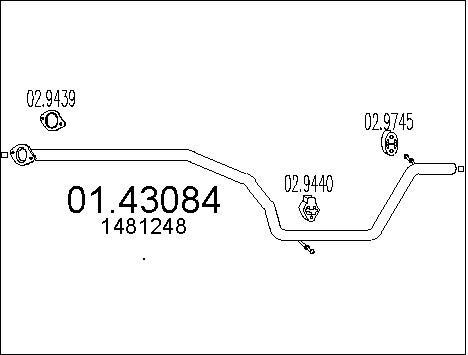 Tuyau d'échappement 2.0 TDCi pour Ford Mondeo IV et S-Max avec traitement anti-corrosion