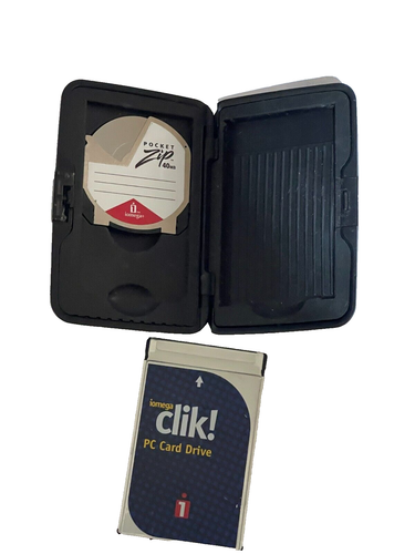 M136 Vintage Iomega Clik! C40-T2 40mb PC Card Drive - A tiny 40MB magnetic disk - Picture 17 of 19