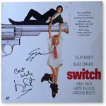 Ellen Barkin Jimmy Smits Signed Autographed Laserdisc Cover Switch JSA GG68705