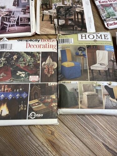 Sewing Patterns for Home Decor/Crafts Lot of 9 Most Uncut Multiple Brands - Picture 6 of 6