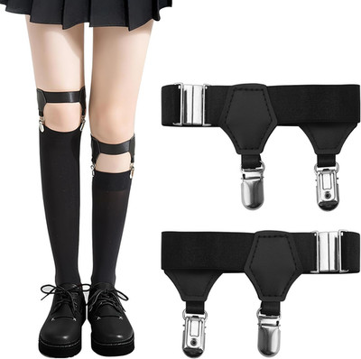 1 Paar Einstellbar Sockenhalter, Strümpfe Für Strumpfhalter Mit 2 Clips, Strumpf