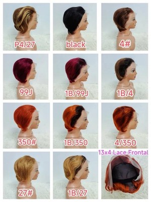 Short Pixie Full Lace Frontal 100% Human Hair