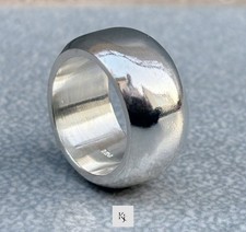 Solid 12mm Wide Plain Heavy Dome Band Ring 92...