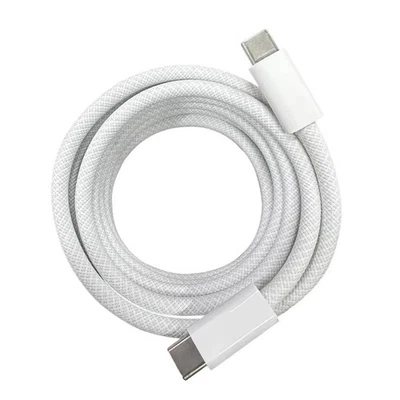 🚀 Câble Charge 60W USB-C vers USB-C Nylon iPhone 17 16 15 Pro Max iPad Samsung - Photo 1/4