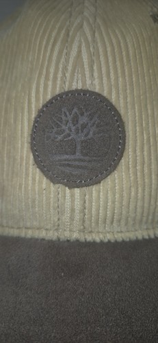 Timberland Corduroy Baseball Cap Tan/Brown Leather Strapback