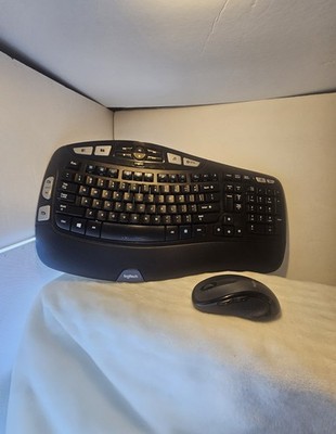 Logitech MK550 Comfort Wave Wireless Combo Keyboard K350 Mouse M510