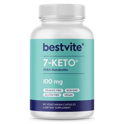 7-Keto 100mg DHEA (60 Vegetarian Capsules)- No Stearates